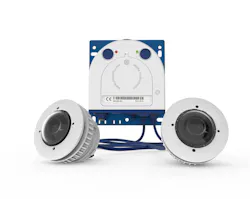 The Mobotix M16 AllroundDual multisensor IP camera, pictured above, is one of the many surveillance solutions being showcased by the company at ISC West 2018 in Las Vegas. The Mobotix M16 AllroundDual multisensor IP camera, pictured above, is one of the many surveillance solutions being showcased by the company at ISC West 2018 in Las Vegas.