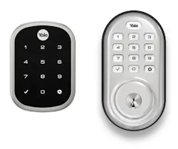 Yale now offers a total of three model options for the Amazon Key Home Kit – touchscreen and pushbutton deadbolts with a key override, and a slim, key free model. New to the Amazon Key Home Kit is the Yale Assure Lock Pushbutton Deadbolt (YRD216) with key override, and the slim, key free Yale Assure Lock SL (YRD256), the slimmest electronic deadbolt on the market with an edge-to-edge touchscreen keypad. Yale now offers a total of three model options for the Amazon Key Home Kit – touchscreen and pushbutton deadbolts with a key override, and a slim, key free model. New to the Amazon Key Home Kit is the Yale Assure Lock Pushbutton Deadbolt (YRD216) with key override, and the slim, key free Yale Assure Lock SL (YRD256), the slimmest electronic deadbolt on the market with an edge-to-edge touchscreen keypad.