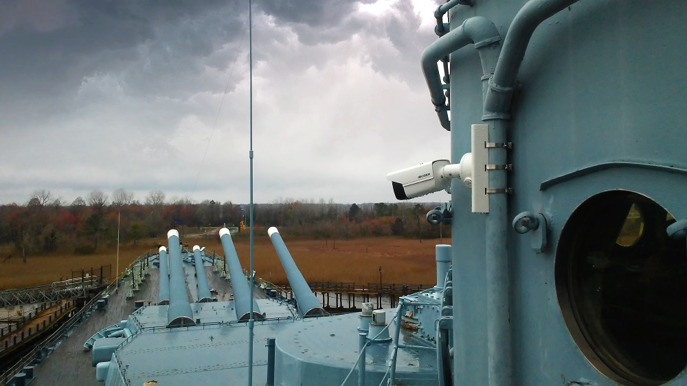 Hikvision and ADT/Protection 1 provided an upgraded security system for Battleship North Carolina, a stationary nine-level ship and museum honoring veterans.