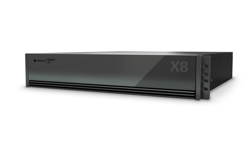 The Milestone Husky X8, pictured above, is a high-performing network video recorder for the high-end market, offering remarkable performance and reliability with component, storage and application redundancy, ensuring continuous uninterrupted operation.