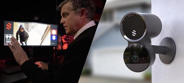 Deep Sentinel&rsquo;s Smart Home Surveillance System is an all-in-one home security system with three cameras, one smart hub, four rechargeable lithium ion batteries, three wall mounts, one yard sign, and sticker decals.