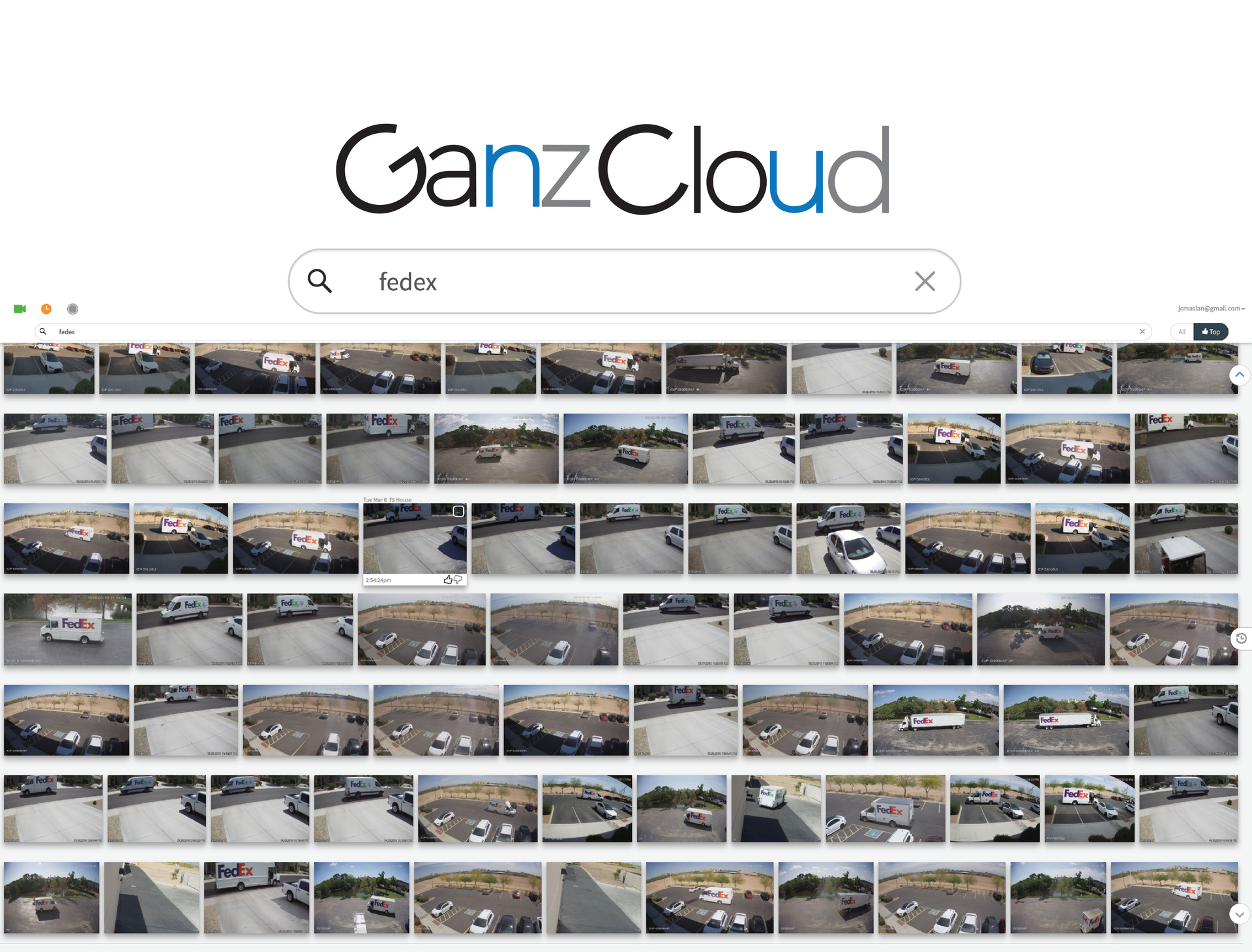 Ganz Cloud is a real-time deep learning search engine for video surveillance. It turns any IP camera, smart phone, tablet or recording device into a smart system.