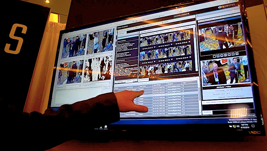 Zeroeyes provides real-time display of site maps, camera assets, perimeter intruders bearing weapons, close up views of the weapon itself and reversed visual spectra of active assailants.