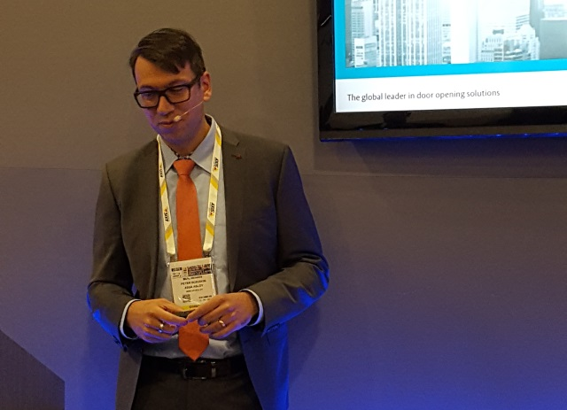 ASSA ABLOY Chief Technology Officer Peter Boriskin delivers remarks at ISC West 2019.