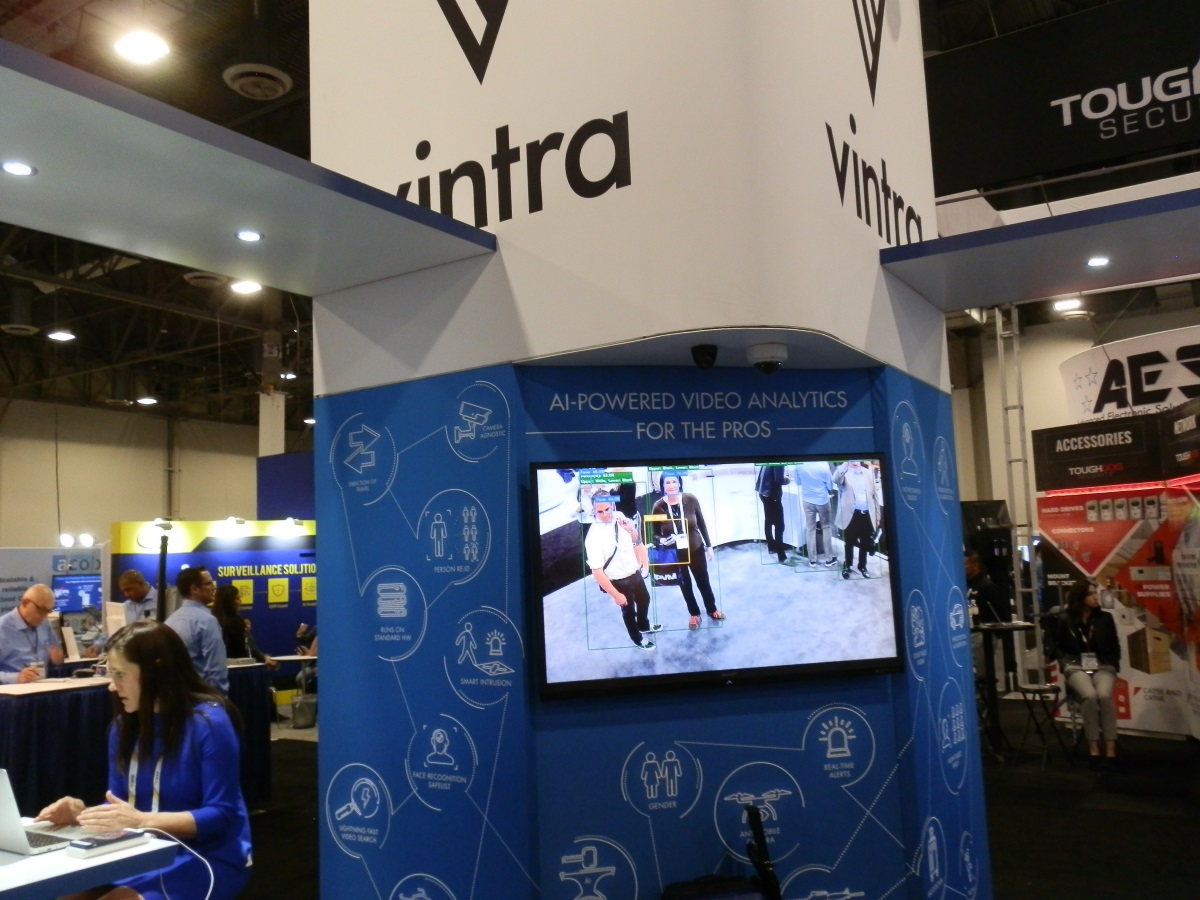 Vintra's FulcrumAI solution, pictured above, received the 2019 SIA New Product Showcase Award for video analytics.