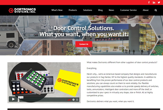Dortronics' new website features a totally new contemporary design that reflects the company&rsquo;s established branding, along with a host of new sections, features and functions that are accessible on any computer or personal mobile device.