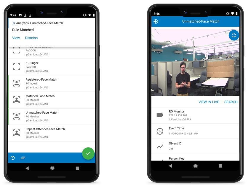 Exacqvision Face Matching