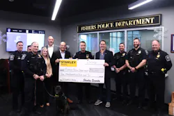 On Tuesday, February 4th, STANLEY Security presented the Fishers Police Department with a donation of $10,000. With the death of K-9 Harlej’s death in November 2019, STANLEY wanted to support the Fishers PD in honor of the fallen police dog. On Tuesday, February 4th, STANLEY Security presented the Fishers Police Department with a donation of $10,000. With the death of K-9 Harlej’s death in November 2019, STANLEY wanted to support the Fishers PD in honor of the fallen police dog.