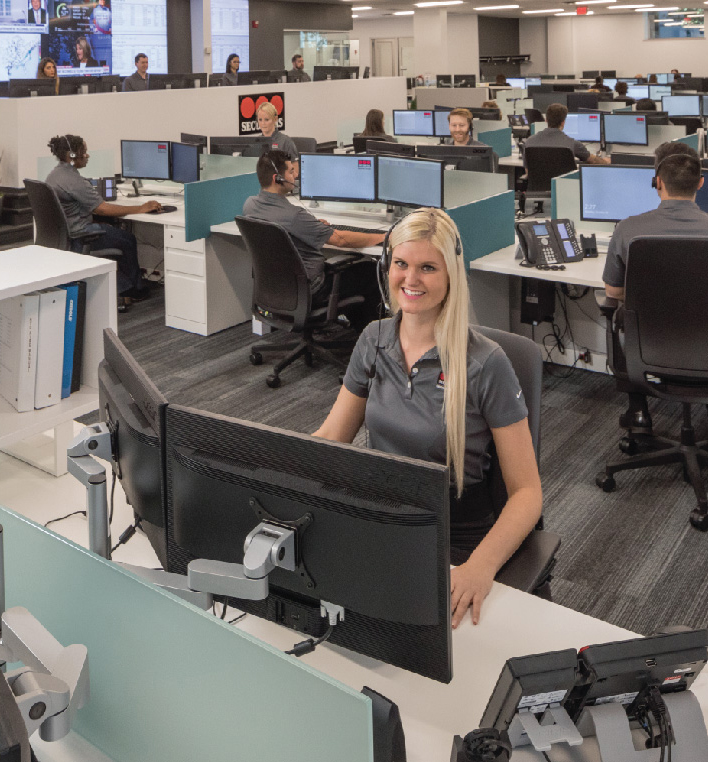 A look inside the SES monitoring center.