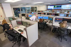 A look inside the ADS Security monitoring center control room. A look inside the ADS Security monitoring center control room.