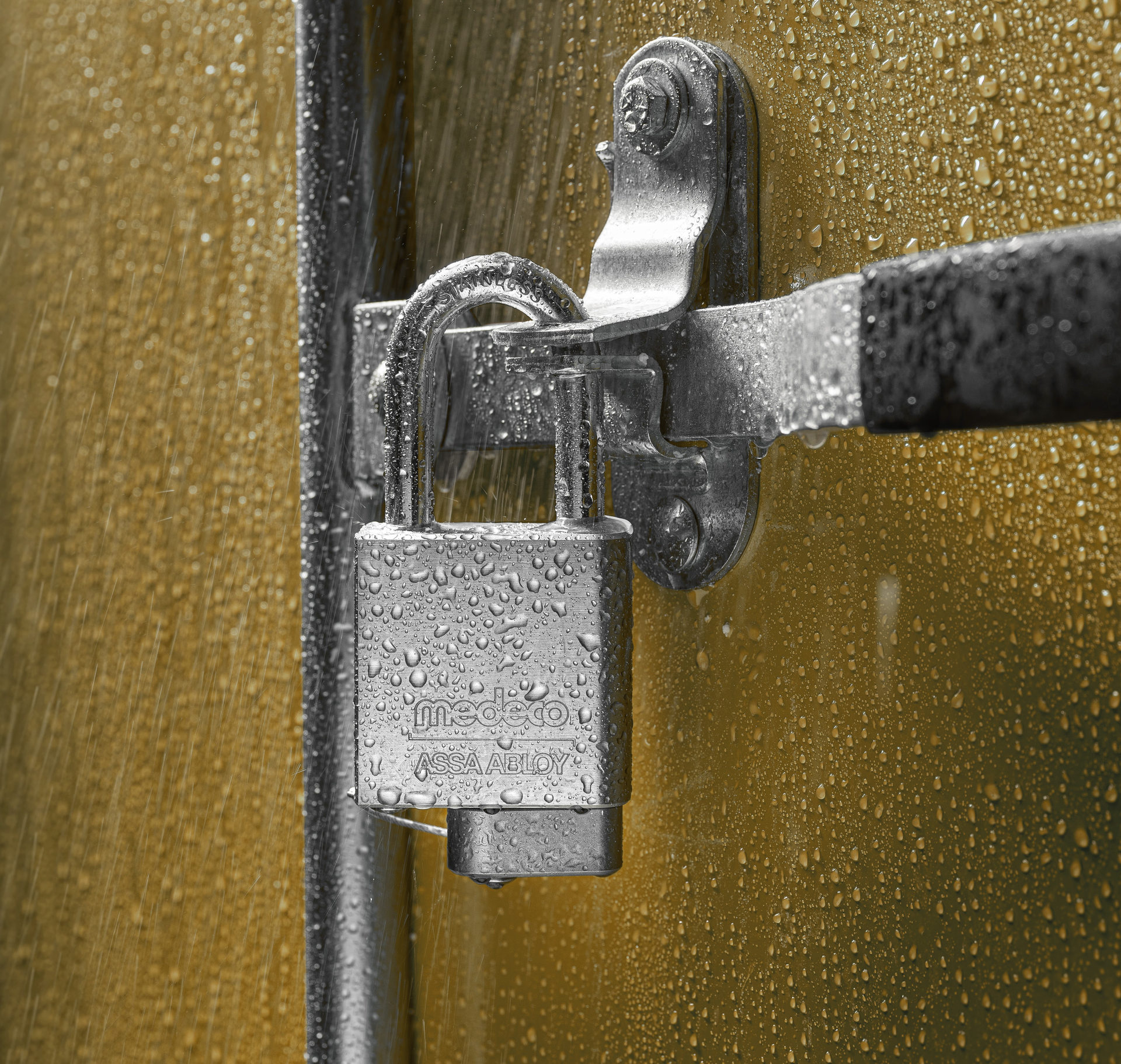 Medeco All Weather Padlock 193458 Gold