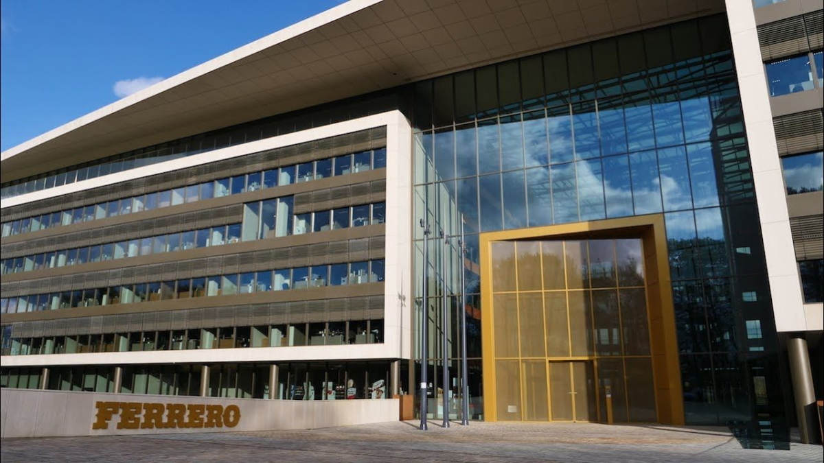 Chocolatier Ferrero Rocher recently outfitted its new global headquarters building in Luxembourg with a 'golden' TQA automatic revolving door.