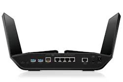 Netgear introduced its first Wi-Fi 6E router, the Nighthawk RAXE500. Netgear introduced its first Wi-Fi 6E router, the Nighthawk RAXE500.