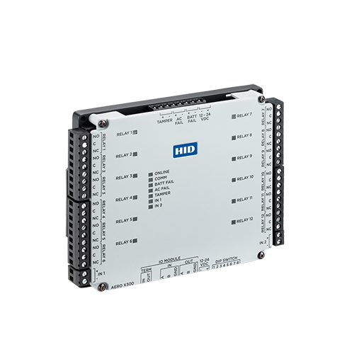 The HID Aero X300 reader. The HID Aero and HID Mercury controller product lines as well as HID Signo Readers now carry the OSDP Verified mark.