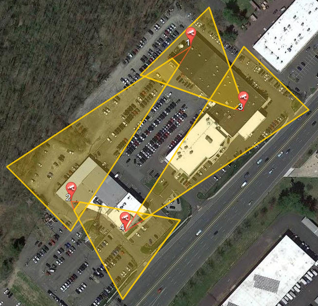 For a car deadlership, blanketing the area with automated video protection while avoiding false alarms can be the foundation for a very resilient security solution.