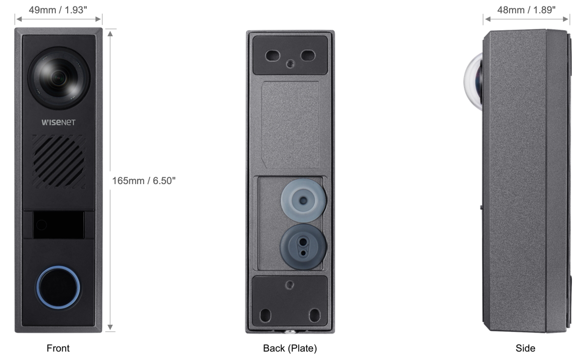 The TID-600R Network Intercom Station features a 2MP sensor with Hanwha Techwin&rsquo;s signature WDR (wide dynamic range) and low light performance