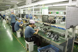 Workers test video surveillance components inside a manufacturing facility in Shenzhen, China, in April 2010. Legislation recently passed by the U.S. House would bar the FCC from reviewing or granting new equipment authorizations to companies on the agency's 'Covered List.' Workers test video surveillance components inside a manufacturing facility in Shenzhen, China, in April 2010. Legislation recently passed by the U.S. House would bar the FCC from reviewing or granting new equipment authorizations to companies on the agency's 'Covered List.'