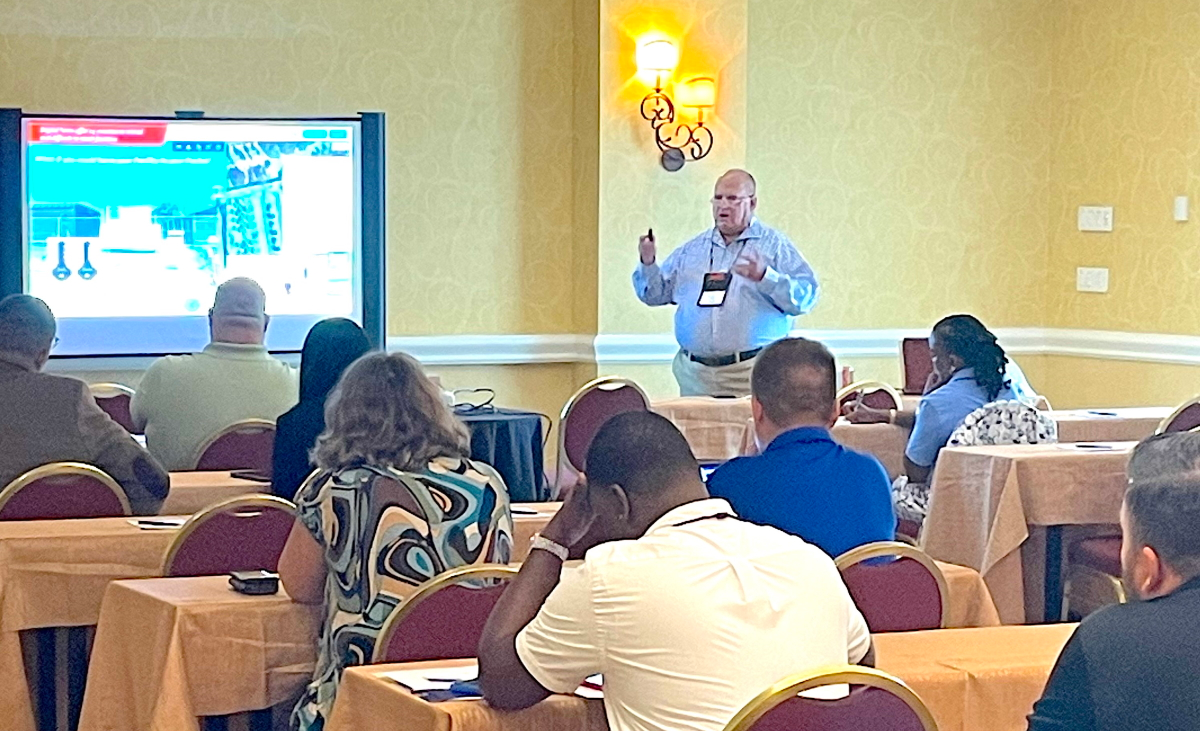 SecurityInfoWatch.com contributor Steve Surfaro presents during an educational session at the 2021 FM Solutions & Security Strategies Summit.