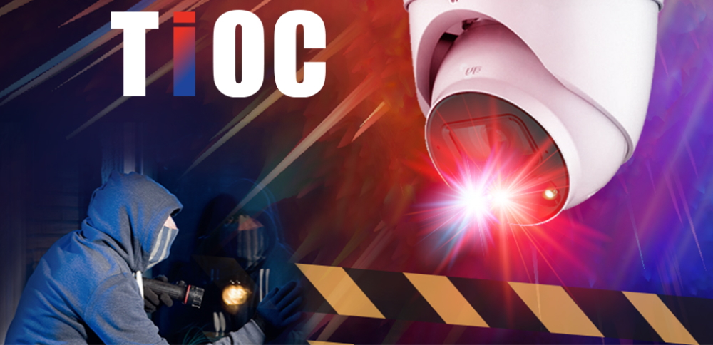 With warm-light LEDs, an active alarm with red and blue flashing lights, and two-way talk, the TiOC helps security operators take a proactive approach and stop incidents before they occur.