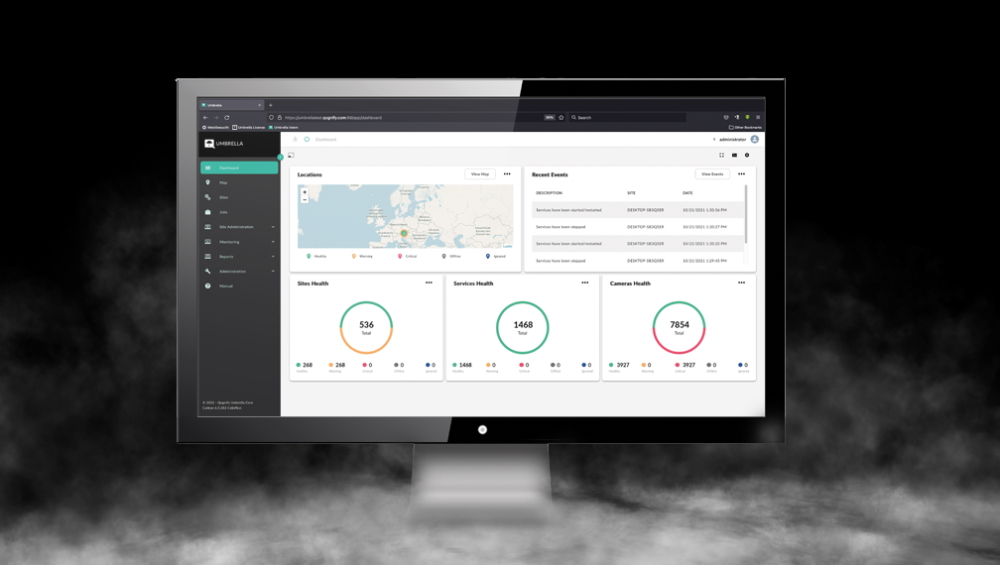 Ocularis customers with large or distributed video surveillance installations can now use Umbrella to centrally monitor and remotely manage and configure every VMS installation across their deployment.