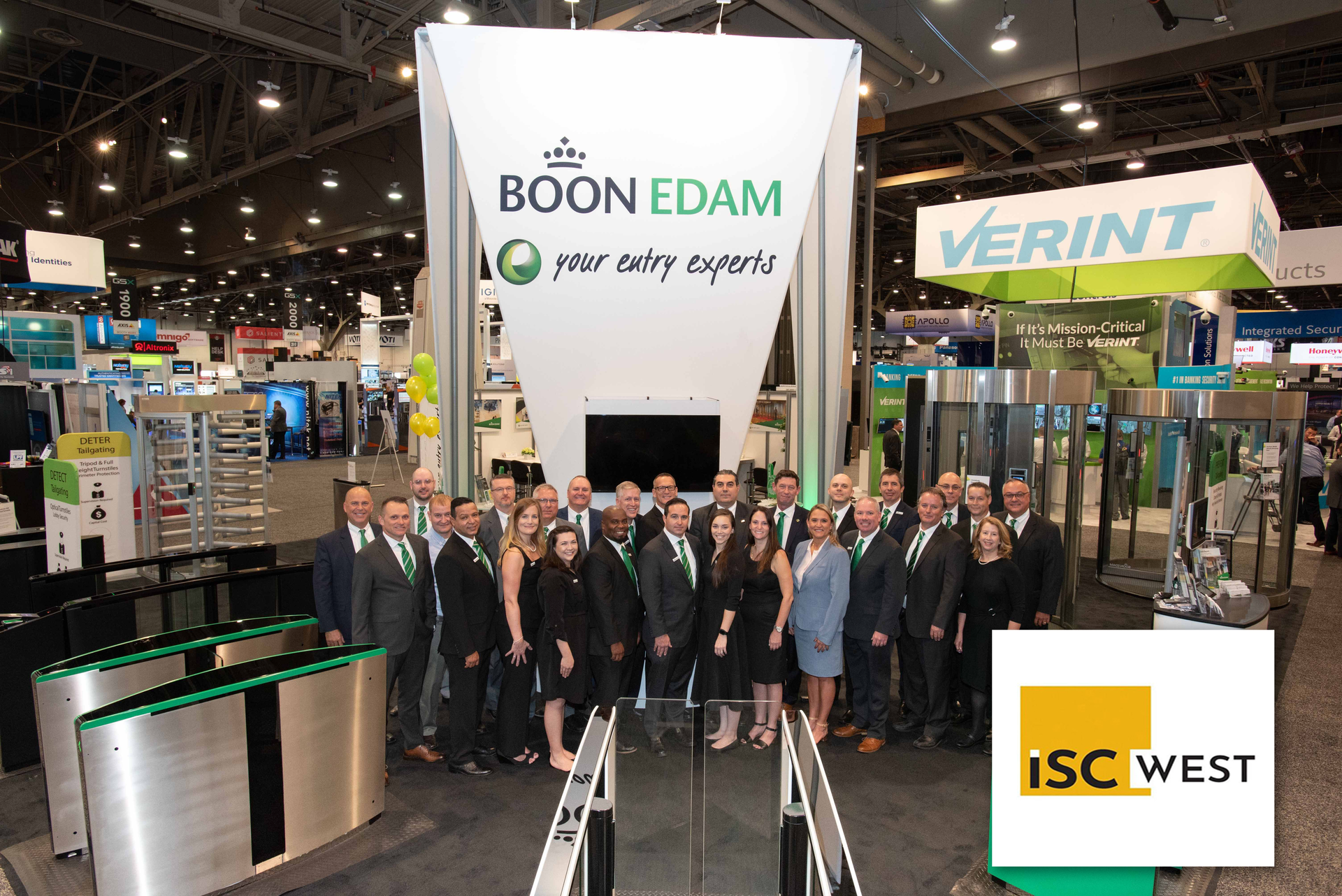 Boon Edam crew at ISC West 2022 in Las Vegas.