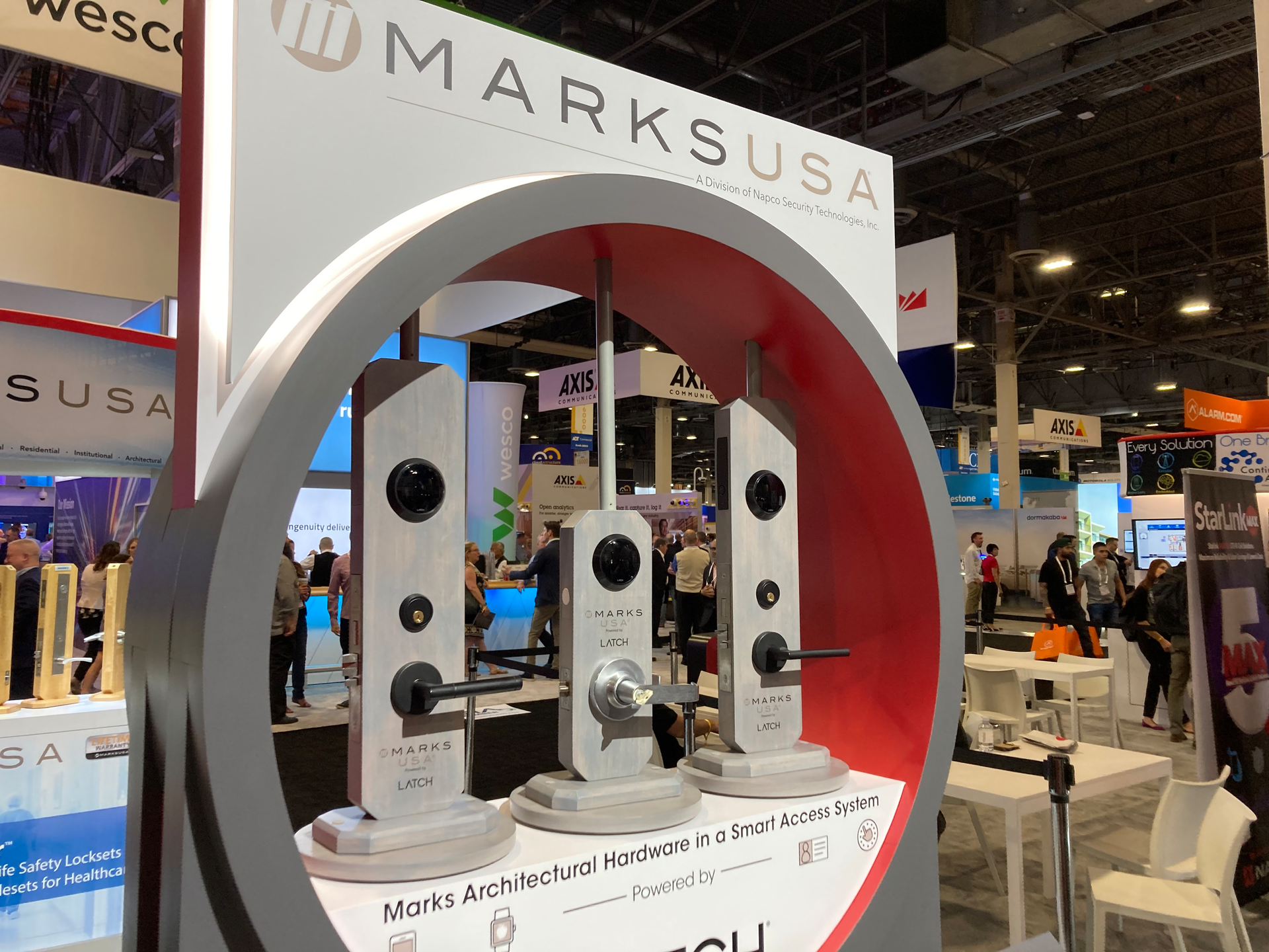 Marks USA division introduced its new line of architectural hardware that&rsquo;s integrated with LatchOS.