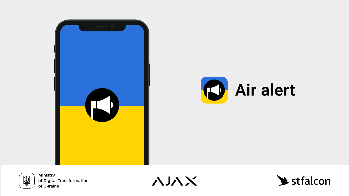 In connection with the outbreak of war in Ukraine, Ajax Systems just launched the Air Alert app, which instantly informs about the beginning and end of a civil defence alert.