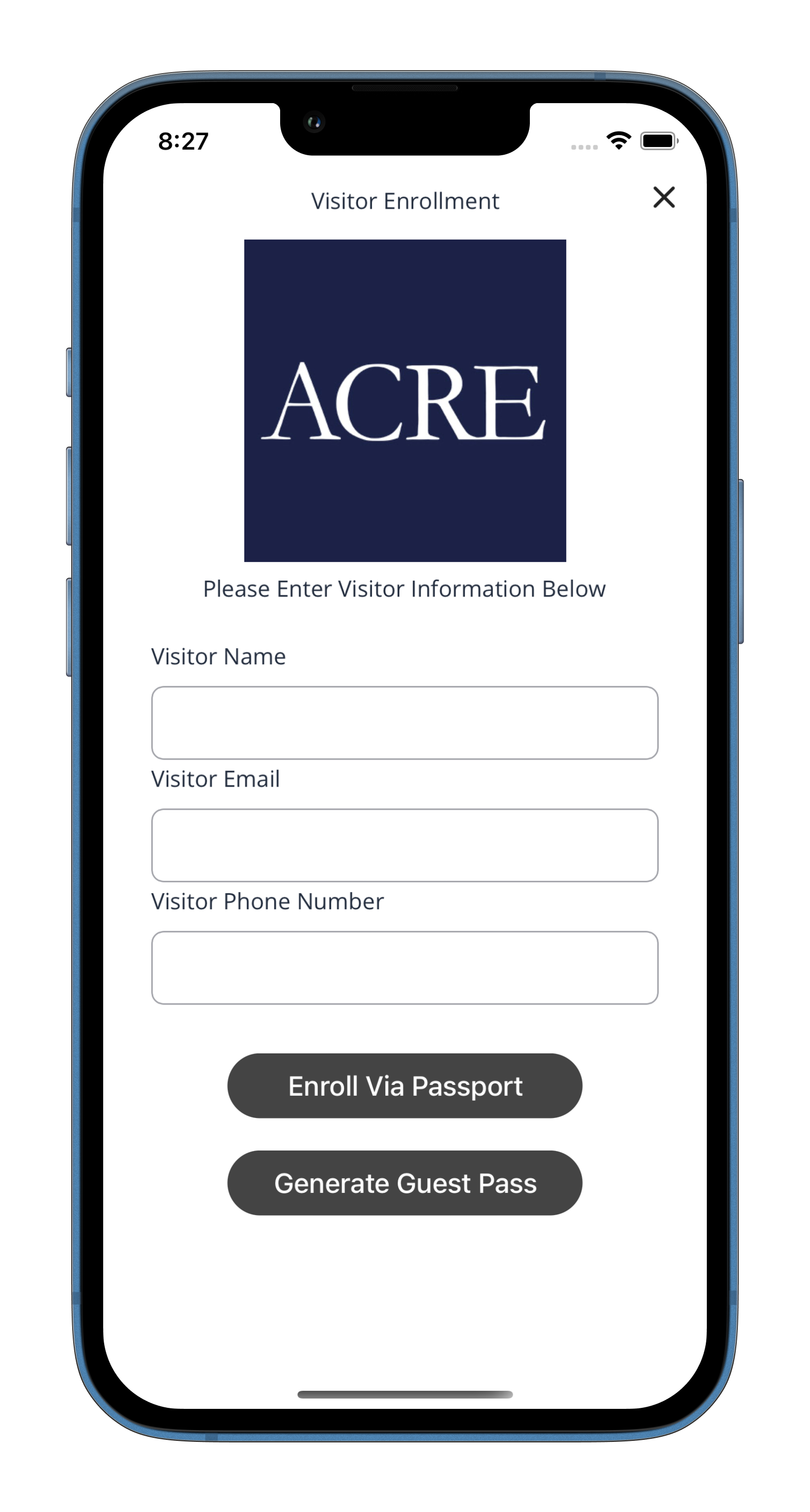 Acre Act Mobile Visitor Passport