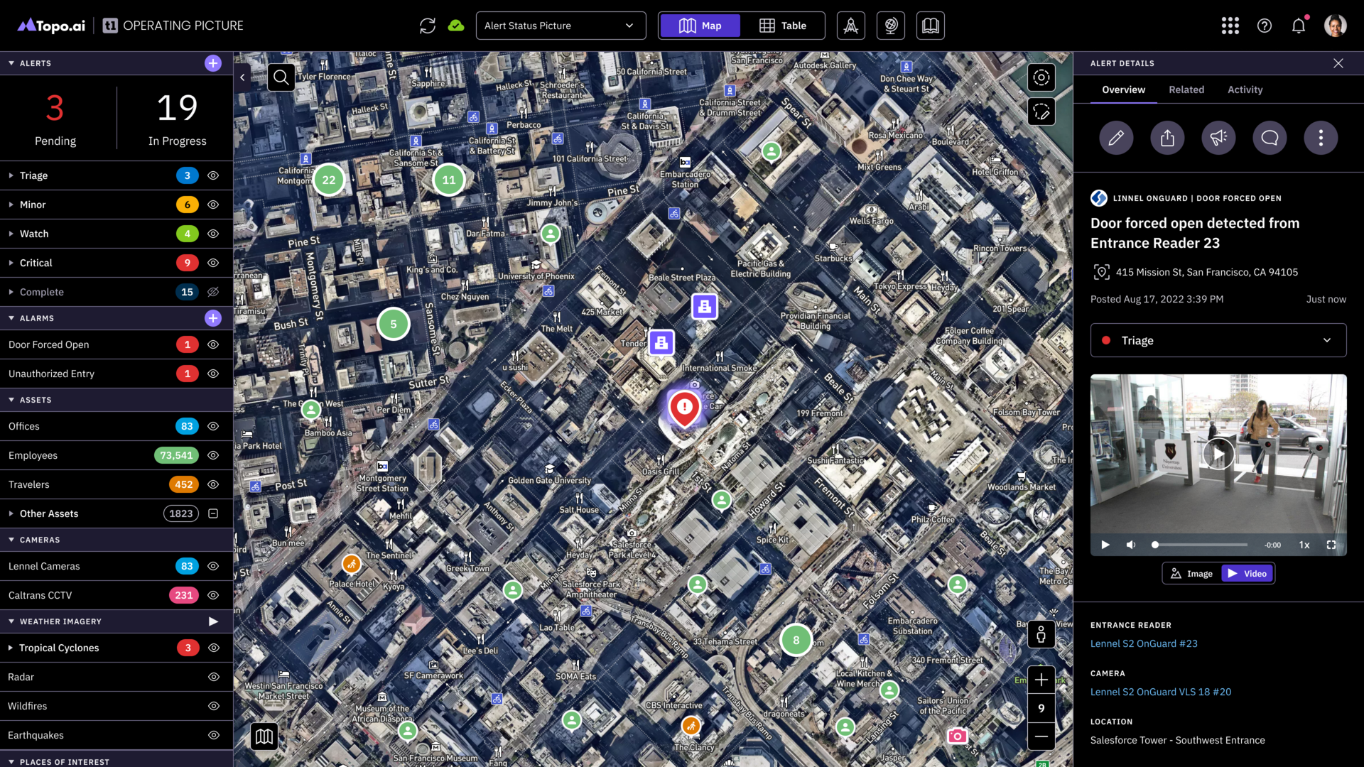 TopoONE Access Control Alarm