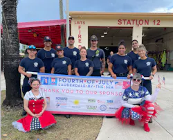 DynaFire's certified Fire Clowns attended several parades and fire safety events with fire departments in Florida. DynaFire's certified Fire Clowns attended several parades and fire safety events with fire departments in Florida.