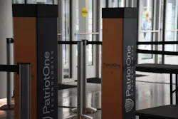Patriot One’s SmartGateway entry screening solution uses artificial intelligence (AI)-powered sensors to scan for hidden guns, knives and other weapons on people as they walk through pillars, without requiring personal items to be removed. Patriot One’s SmartGateway entry screening solution uses artificial intelligence (AI)-powered sensors to scan for hidden guns, knives and other weapons on people as they walk through pillars, without requiring personal items to be removed.