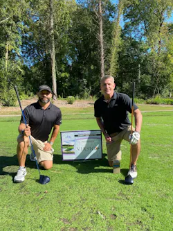 VIRSIG CEO Brian Valenza and VP Dan Kime at a charity golf outing to benefit people with traumatic brain injury. VIRSIG CEO Brian Valenza and VP Dan Kime at a charity golf outing to benefit people with traumatic brain injury.