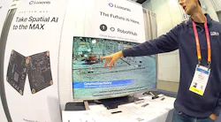 Luxonis' infrared laser dot projection system allows a camera to actively measure depth. Luxonis' infrared laser dot projection system allows a camera to actively measure depth.