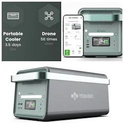 Yoshino's power stations can power fixed cameras for event monitoring five times longer than with traditional batteries. Yoshino's power stations can power fixed cameras for event monitoring five times longer than with traditional batteries.