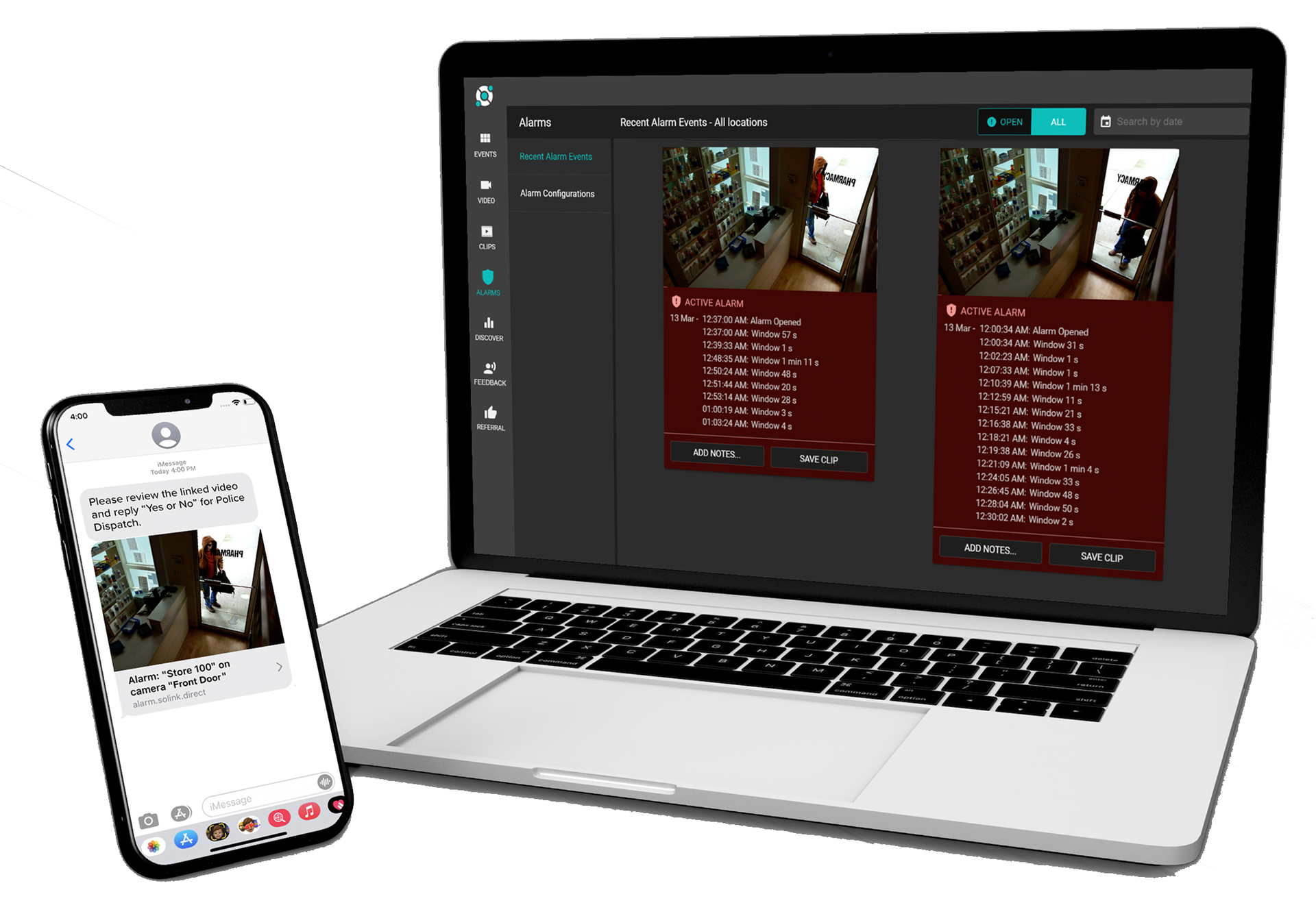 Solink Alarms Phone Laptop Mockup 63ee6cec18f03