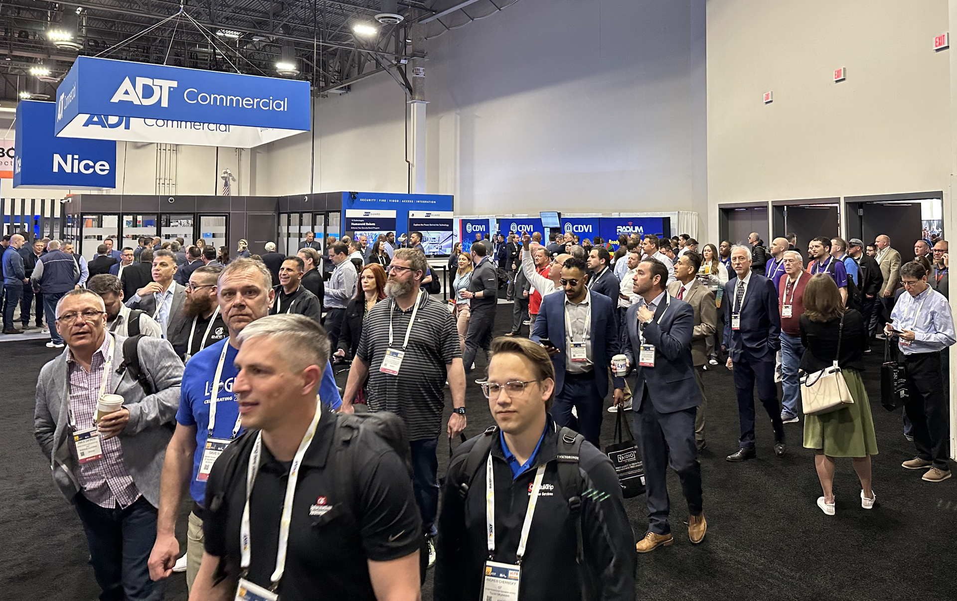 Attendees stream onto the show floor at ISC West 2023 to check out the security industry's latest innovations.
