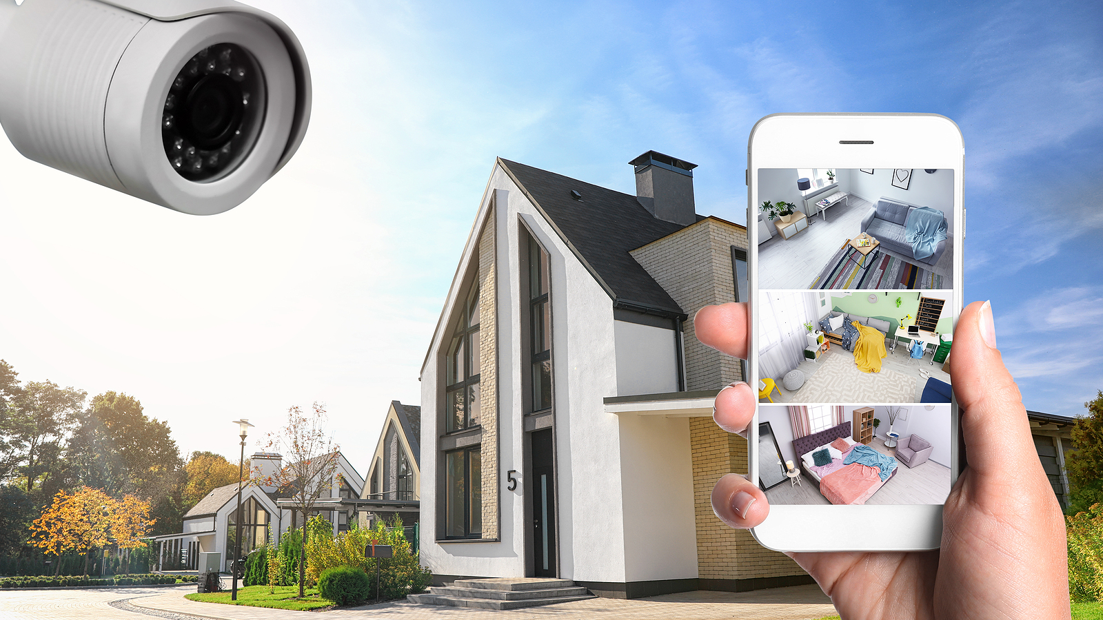 Bigstock Home Security System Woman Mo 466192719