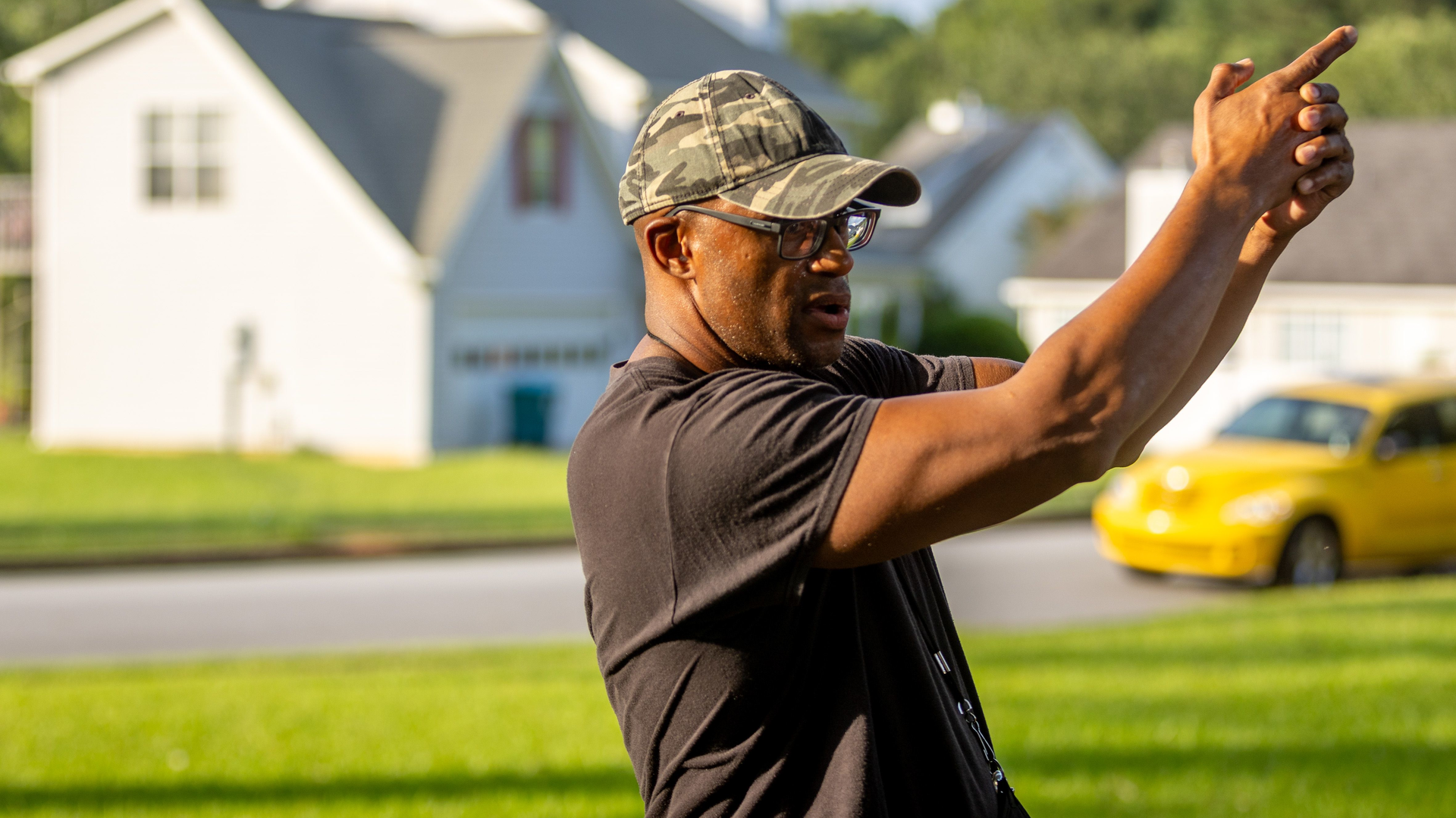 Dogwood Lakes resident Frankie Worth describes how he witnessed the shooting of his neighbor during a mass shooting in Hampton, Georgia, on July 15, 2023.