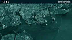 ICEYE image of the Incheon Port in South Korea taken on December 6th 2023 at night in Strip mode. ICEYE image of the Incheon Port in South Korea taken on December 6th 2023 at night in Strip mode.