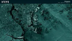 ICEYE image of the Singapore coastal area taken on December 15th 2023 in Strip mode. ICEYE image of the Singapore coastal area taken on December 15th 2023 in Strip mode.