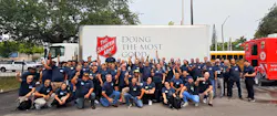Convergint’s Broward County, Florida team helped a local Salvation Army. Convergint’s Broward County, Florida team helped a local Salvation Army.
