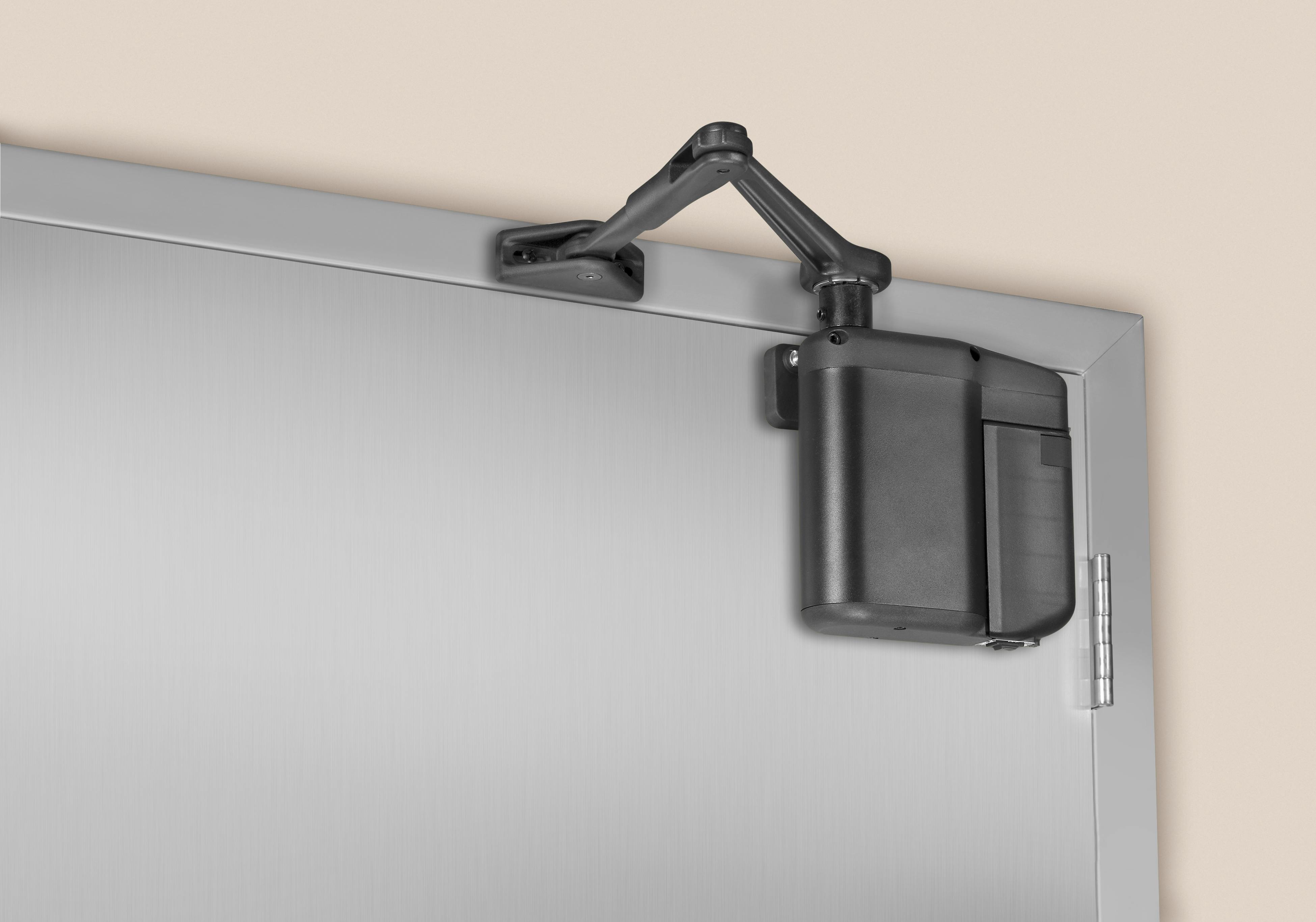 Door energy harvesting technology is used in commercial low-energy power door operator products for a cost-effective solution that offers power-saving potential and ease of installation.