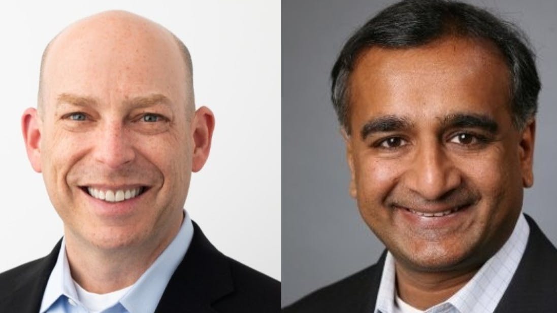 Michael Klieman, Global Vice President of Product Management, Digital Security Solutions (L); Parag Patel, Global Vice President of Sales, Digital Security Solutions (R)
