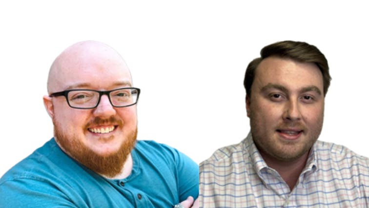 Gabe Chandler, Southeast Regional Sales Representative, Telguard (L); Brooks Anderson, Northeast Regional Sales Representative, Telguard (R)