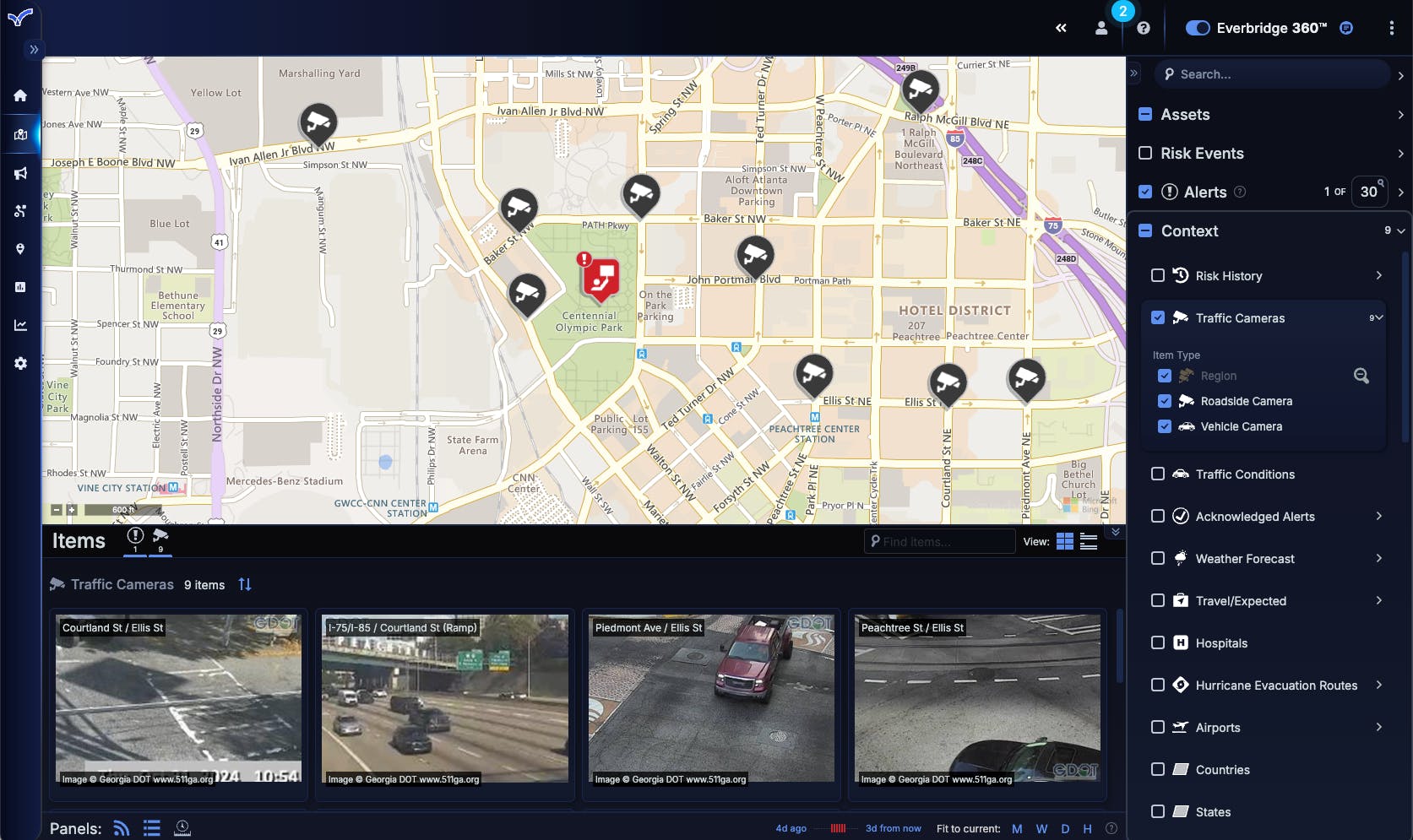 Everbridge integrates Vizzion&rsquo;s live traffic camera network with its CEM platform