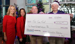 KDKA TV anchor Kristine Sorenson, former anchor Patrice King Brown, and Guardian Protection employees Ryan Rozanski and Larry Kittelson present a donation to UPMC Children’s Hospital. KDKA TV anchor Kristine Sorenson, former anchor Patrice King Brown, and Guardian Protection employees Ryan Rozanski and Larry Kittelson present a donation to UPMC Children’s Hospital.