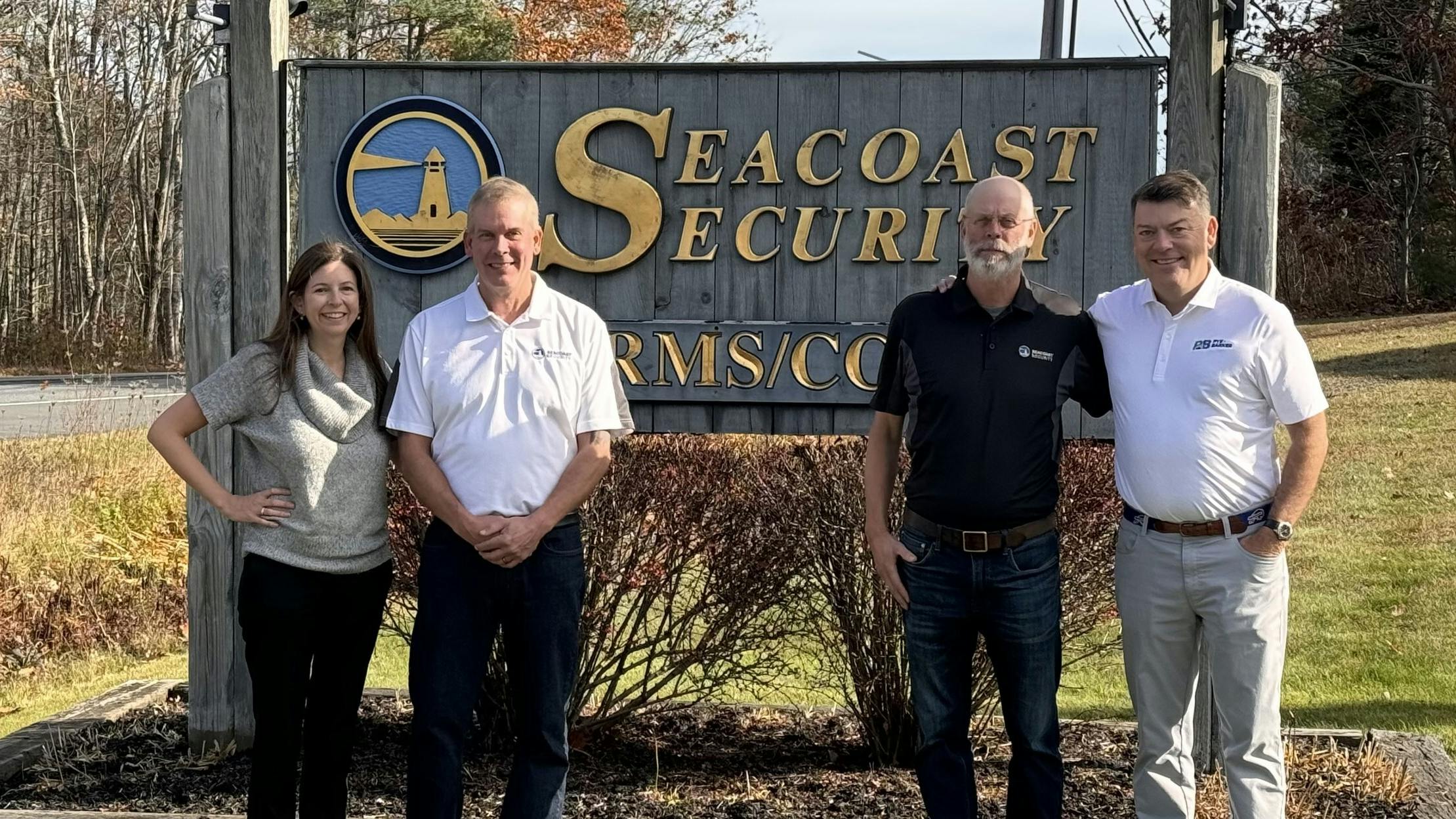 Pye-Barker Regional Director Dana Good, Seacoast Owners Stephen Haynes and Scott Haynes, and Pye-Barker Director of Operations Ben Briggs celebrate the partnership.