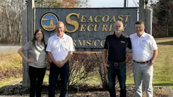 Pye-Barker Regional Director Dana Good, Seacoast Owners Stephen Haynes and Scott Haynes, and Pye-Barker Director of Operations Ben Briggs celebrate the partnership. Pye-Barker Regional Director Dana Good, Seacoast Owners Stephen Haynes and Scott Haynes, and Pye-Barker Director of Operations Ben Briggs celebrate the partnership.