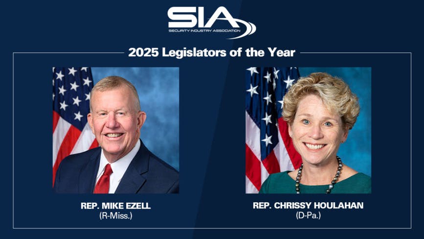 Security Industry Association presents 2025 Legislator of the Year Awards