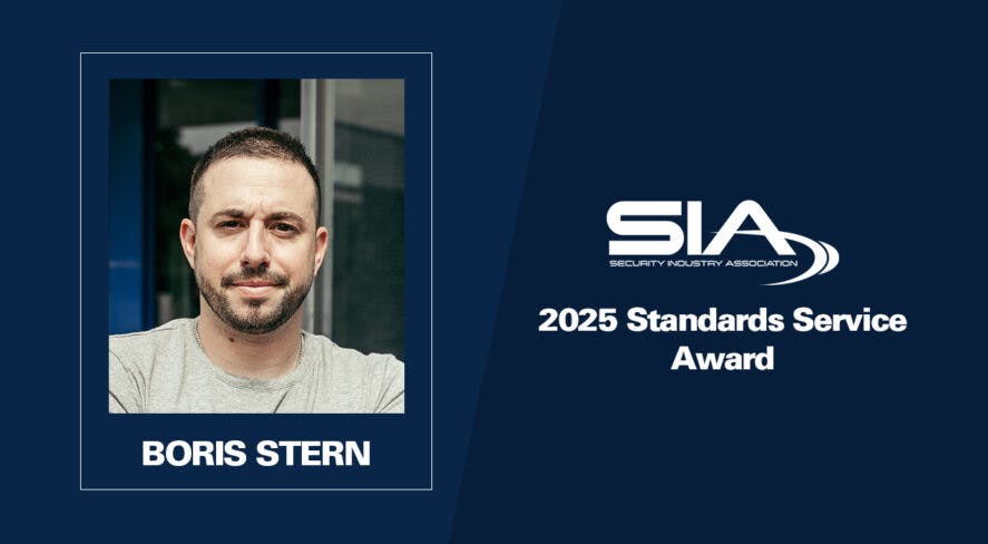 Security Industry Association names Boris Stern as 2025 SIA Standards Service Award recipient